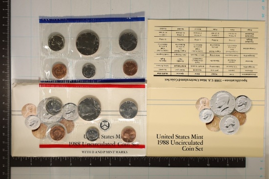 1988 US MINT SET (UNC) P/D (WITH ENVELOPE)