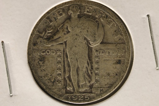 1925 SILVER STANDING LIBERTY QUARTER