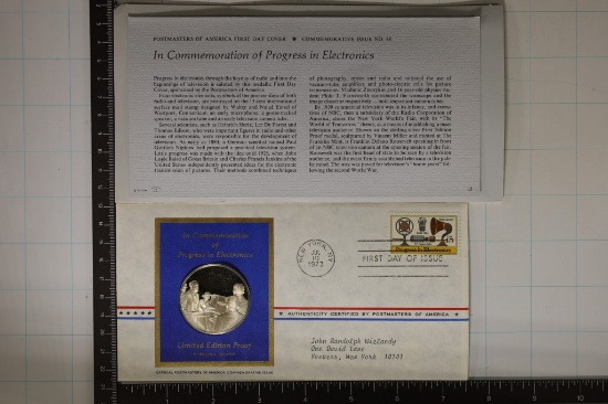 .8 OZ. STERLING SILVER POSTMASTERS OF AMERICA