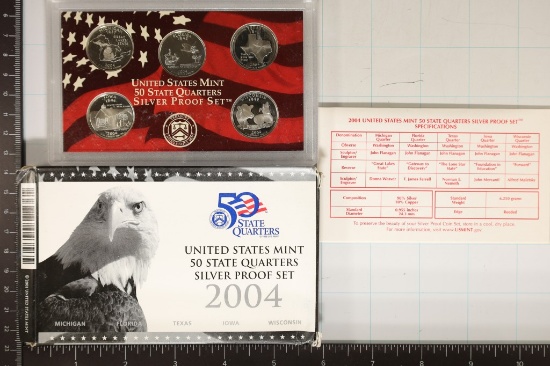 2004 SILVER US 50 STATE QUARTERS PROOF SET