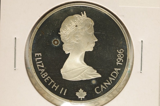1986 CANADA SILVER PROOF $20 CALGARY OLYMPIC