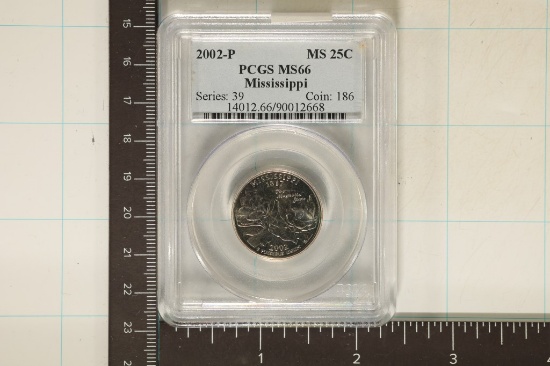 2002-P MISSISSIPPI QUARTER PCGS MS66