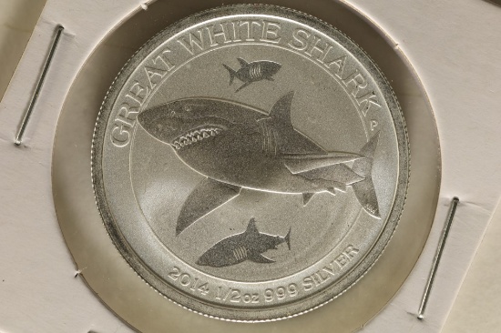 2014 AUSTRALIA HALF OZ. .999 FINE SILVER 50 CENT