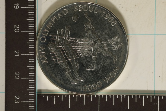 1987 SEOUL SILVER OLYMPIC 10000 WON BU COIN