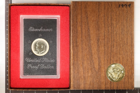 1974 IKE SILVER DOLLAR (BROWN PACK) SOME