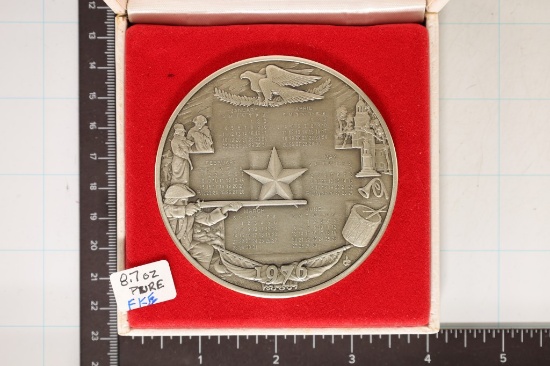 10.29 OUNCE STERLING SILVER 1976 FRANKLIN MINT