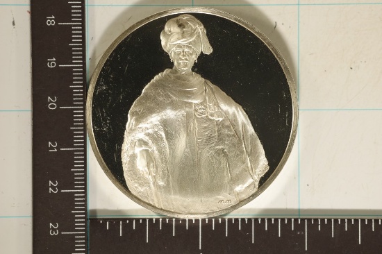 2.3 OZ. PF STERLING SILVER ROUND THE GENIUS OF