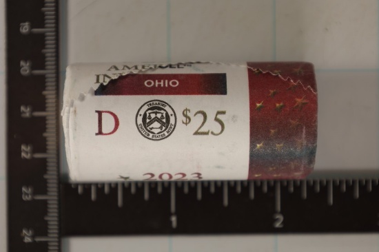 2023-D SOLID DATE $25 ROLL OF AMERICAN INNOVATION