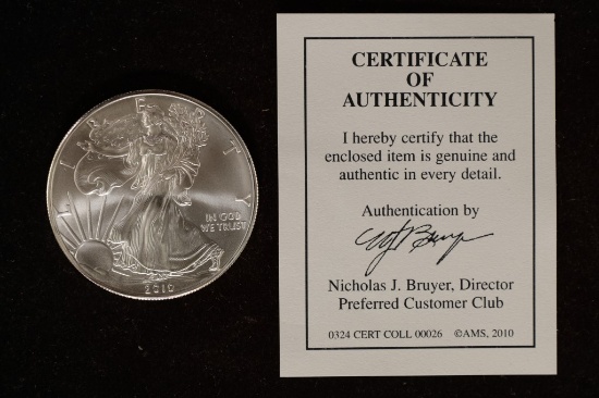 2010 AMERICAN SILVER EAGLE BRILLIANT UNC