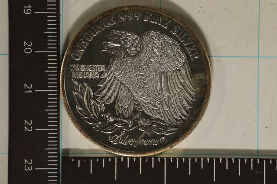 1 TROY OZ .999 FINE SILVER ROUND ST. GAUDENS