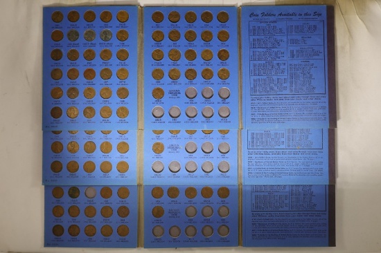 151 LINCOLN CENTS IN 3 WHITMAN ALBUMS 1941-UP