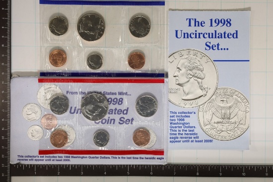 1998 US MINT SET (UNC) P/D (WITH ENVELOPE)