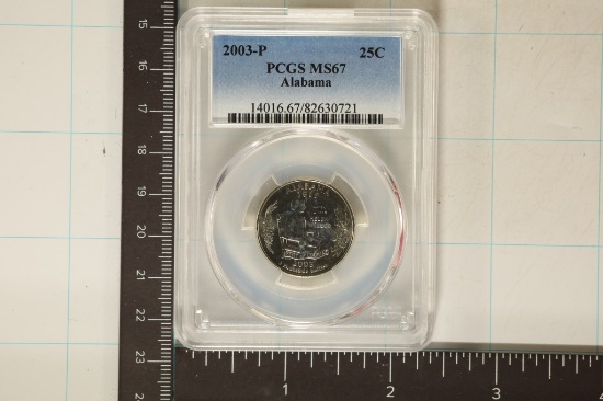 2003-P ALABAMA QUARTER PCGS MS67