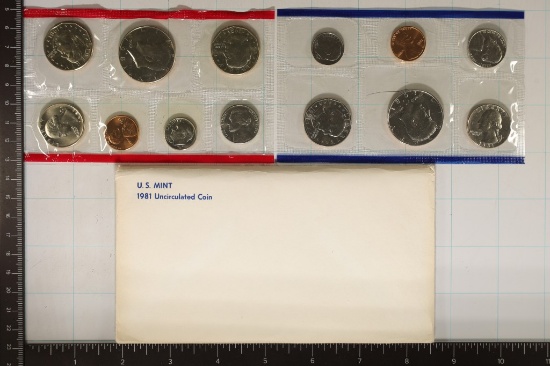 1981 US MINT SET (UNC) P/D/S (WITH ENVELOPE)