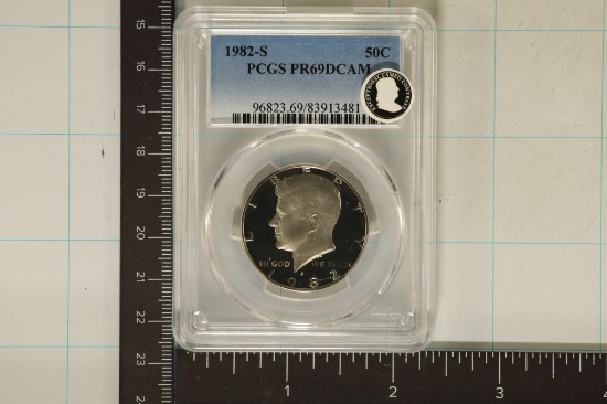 1982-S KENNEDY HALF DOLLAR PCGS PR69 DCAM