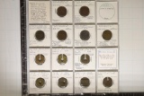 13 TELEPHONE TOKENS MOISE KLINKNER CO,
