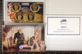2010 US PRESIDENTIAL DOLLAR 4 COIN PF SET WITH BOX