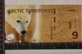 2012 ARCTIC TERRITORIES 9 POLAR DOLLARS CU