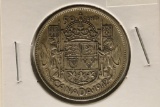 1942 CANADA SILVER 50 CENTS .300 OZ. ASW