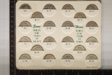 20-US SILVER QUARTERS IN NEAT OLD PROVIDENT
