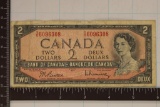 1954 CANADA $2 BILL