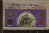 AMERICAN HERITAGE WWII COIN COLLECTION.  FEATURES