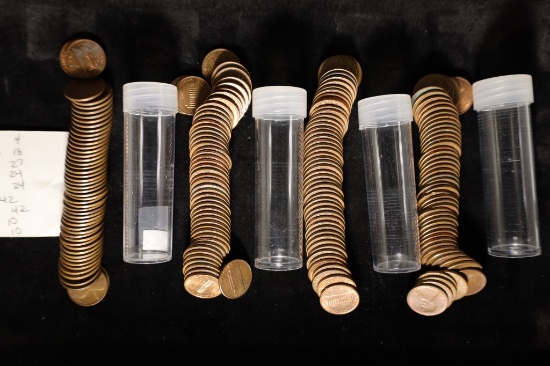 200 ASSORTED LINCOLN CENTS: 1974-1981 SOME UNCS