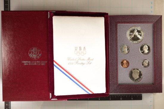 1988 US PRESTIGE PROOF SET WITH CERTIFICATE