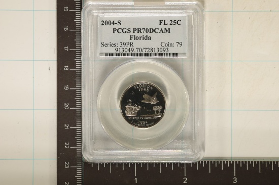 2004-S FLORIDA QUARTER PCGS PR70 DCAM