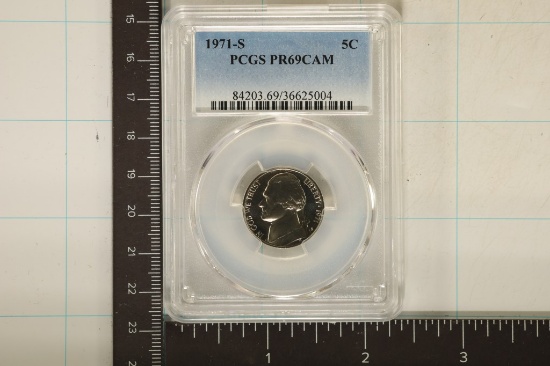 1971-S JEFFERSON NICKEL PCGS PR69 DCAM