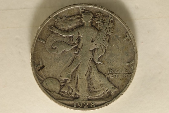 1928-S SILVER WALKING LIBERTY HALF DOLLAR