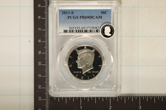 2011-S KENNEDY HALF DOLLAR PCGS PR69 DCAM