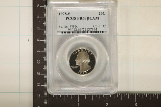 1978-S WASHINGTON QUARTER PCGS PR69 DCAM