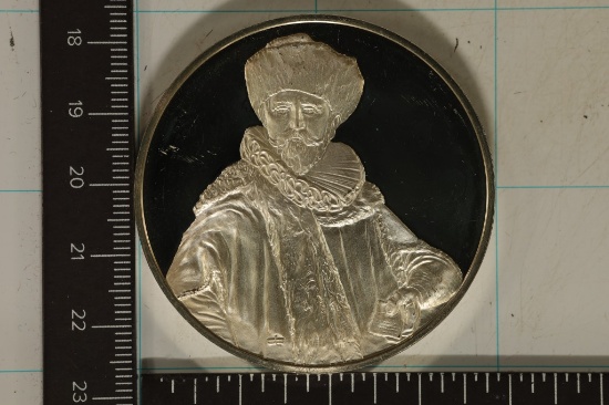 2.31 OZ. PROOF STERLING SILVER ROUND THE GENIUS