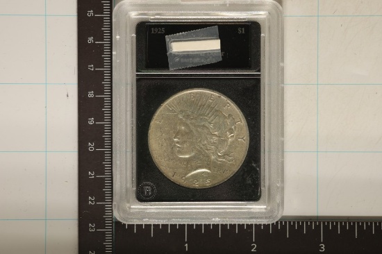 1925 PEACE SILVER DOLLAR WE COVERED THE GRADE