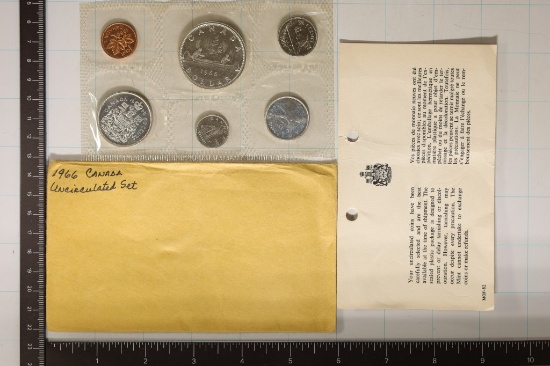 1966 SILVER CANADA (PF LIKE) SET 1.1 OZ. ASW IN