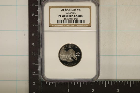 2008-S ALASKA QUARTER NGC PF70 ULTRA CAMEO