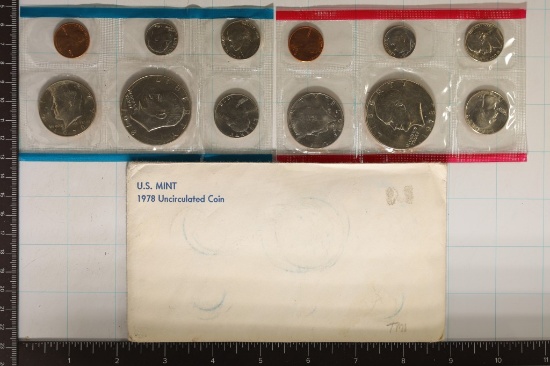 1978 US MINT SET (UNC) P/D (WITH ENVELOPE)