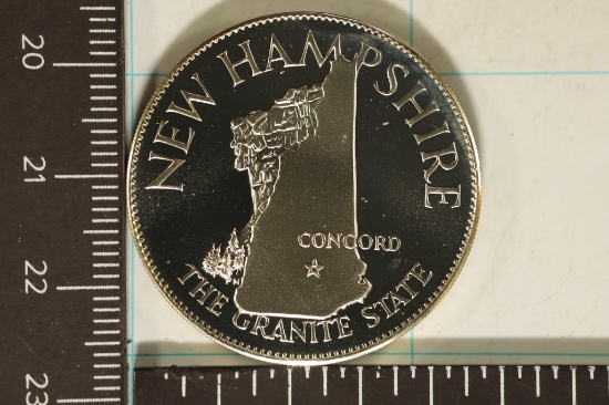 .51 OZ. STERLING SILVER PROOF "NEW HAMPSHIRE"