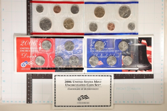 2006 US MINT SET (UNC) P/D (WITH ENVELOPES)