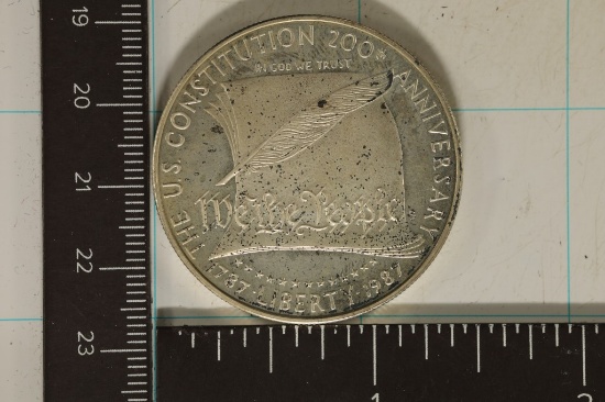 1987-S US PROOF SILVER DOLLAR CONSTITUTION