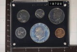 1972 US 6 COIN PF SET WITH IKE SILVER DOLLAR IN