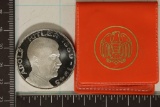 .57 OZ. SILVER PLATED 1889-1945 ADOLF HITLER PF