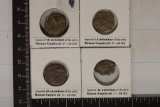 4-EARLY ROMAN EMPIRE 27 BC. -285 AD. ANCIENT COINS