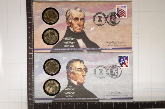 2 SETS OF 2009-P & D PRESIDENTIAL DOLLARS UNC IN
