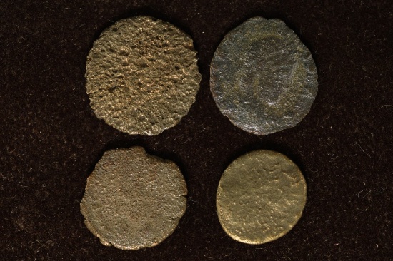 4-LATE ROMAN EMPIRE ANCIENT COINS