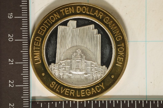 2002 CASINO $10 SILVER TOKEN (UNC) SILVER LEGACY