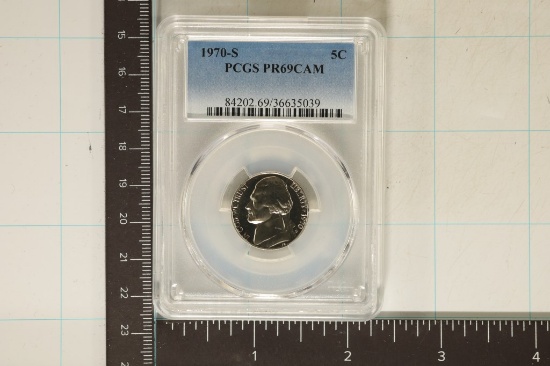 1970-S JEFFERSON NICKEL PCGS PR69 DCAM