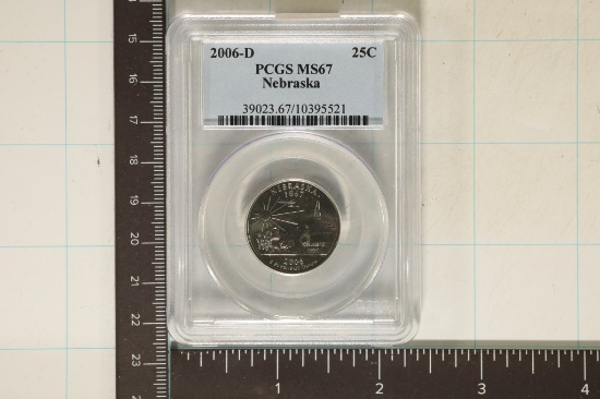 2006-D NEBRASKA QUARTER PCGS MS67