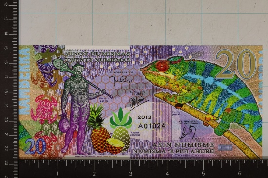 2013 KAMBERRA POLYMER 25 NUMISMAS CRISP UNC